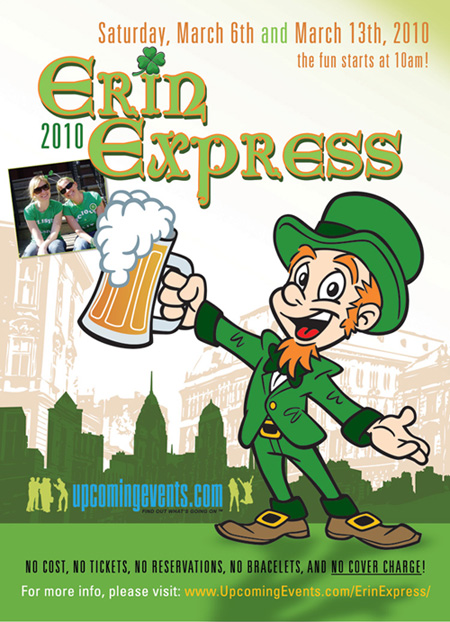 The 2010 Erin Express in Philadelphia - Flyer Front
