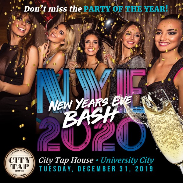 Details on NYE 2020 at City Tap House University City